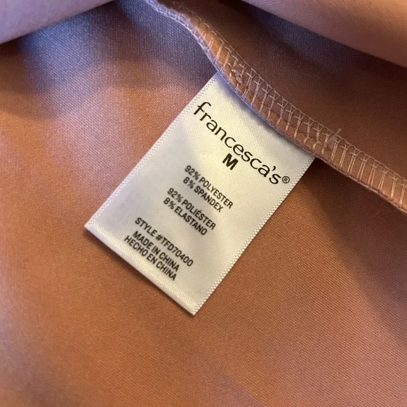 Francesca’s Blue Rain Pink Suede Mini Skirt - Picture 11 of 12